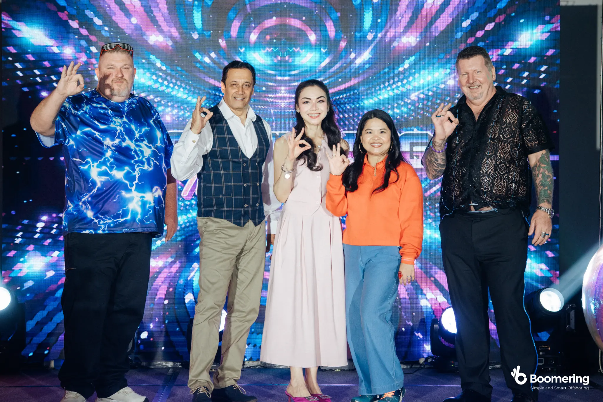 Neon On & On: Boomering's 2025 Year-End Party at SMX Clark