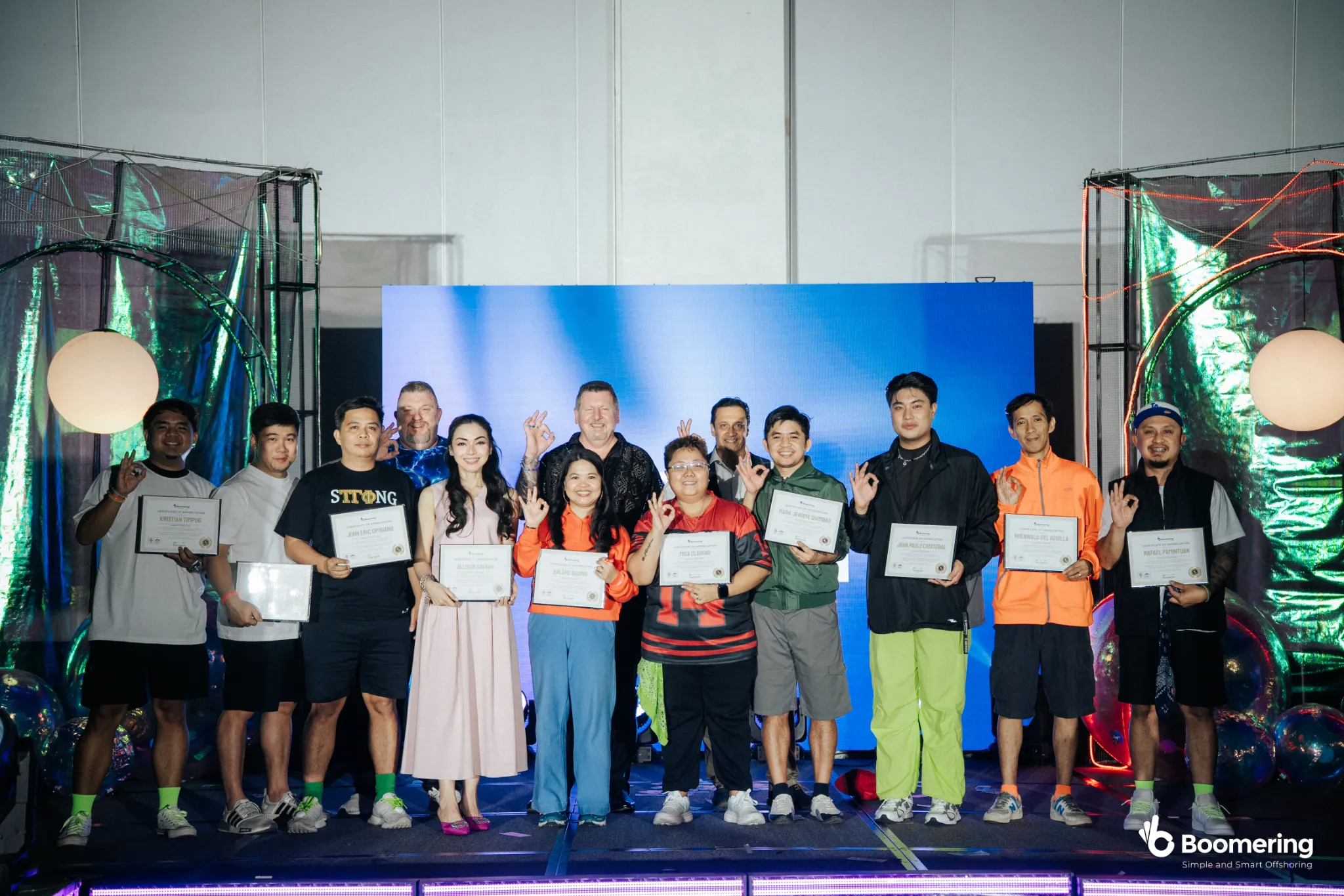 Neon On & On: Boomering's 2025 Year-End Party at SMX Clark